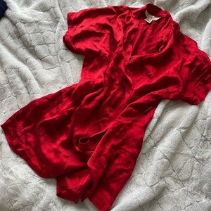 Red Silk Robe